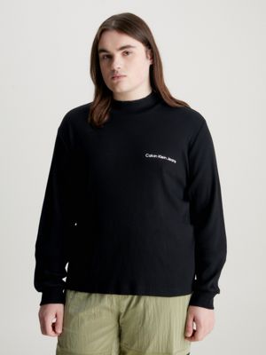 Slim Ribbed Long Sleeve T-shirt Calvin Klein® | J30J324677BEH | Basic-Shirts