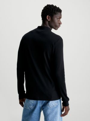 Klein® | T-shirt Ribbed Calvin Sleeve Slim Long J30J324677BEH