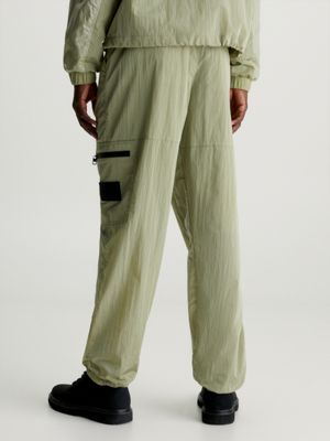 Washed Cotton Twill Cargo Pant - Oil Green