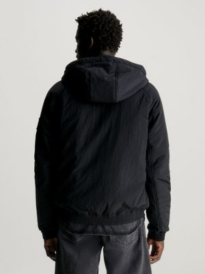 Calvin Klein Lightweight Jacket - Monogram Off Placed - CK Black