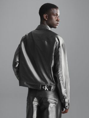 Calvin klein outlet metallic jacket