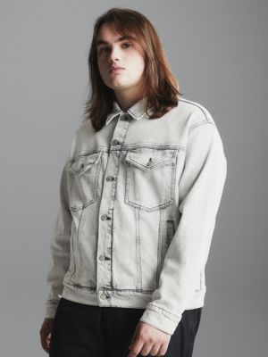 Light denim best sale jacket oversized