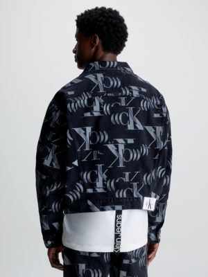 Monogram Detail Hooded Denim Jacket - Men - Ready-to-Wear