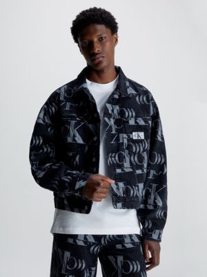 Monogram Detail Hooded Denim Jacket - Men - Ready-to-Wear