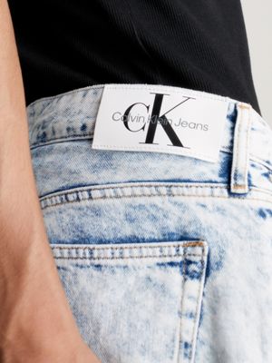 Calvin Klein Blue Cotton Men's Jean Crafted for Elegance and Comfort