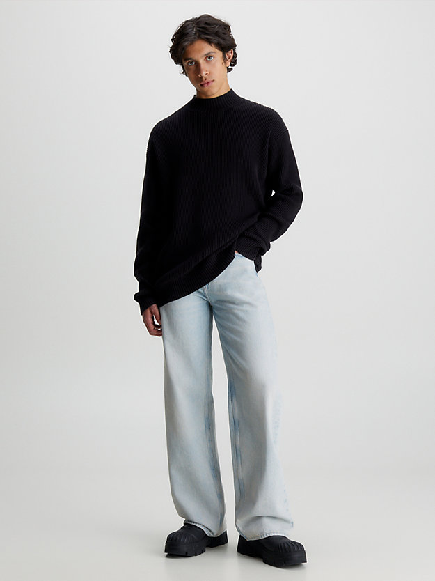 jean ample à logo 90's denim light pour hommes calvin klein jeans
