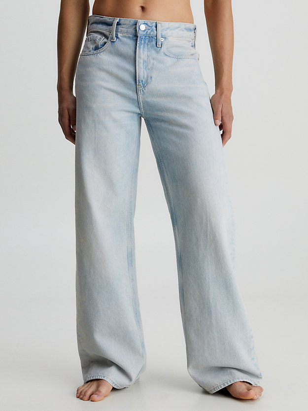 denim light 90's loose logo jeans for men calvin klein jeans