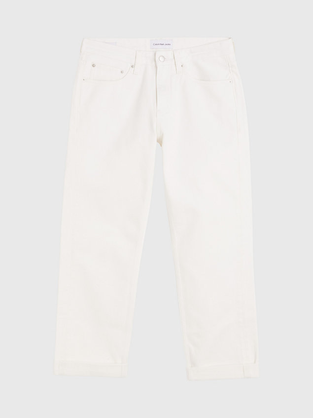 white 90's straight jeans for men calvin klein jeans