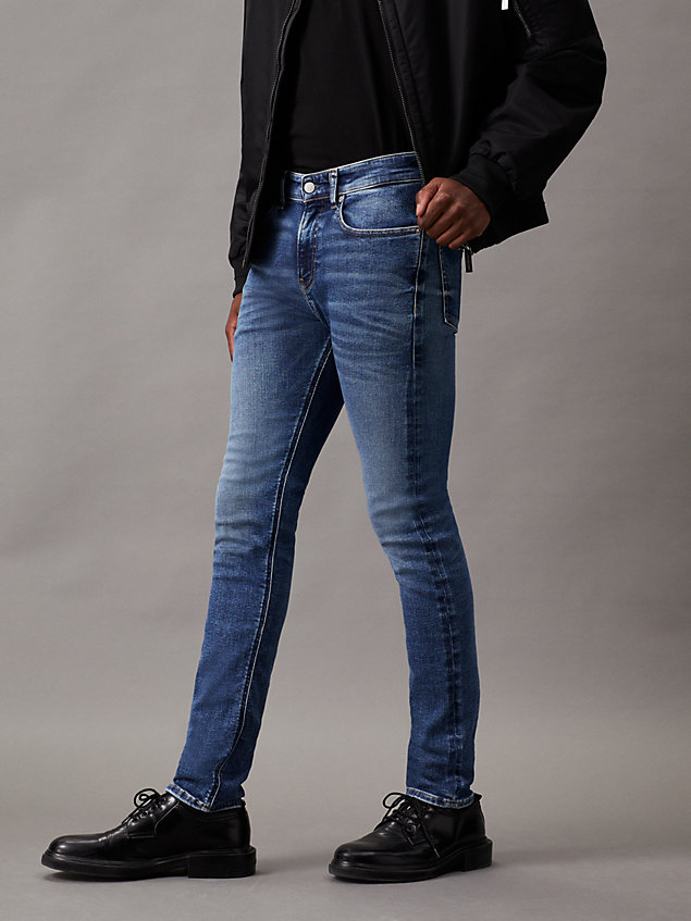 denim skinny jeans voor heren - calvin klein jeans