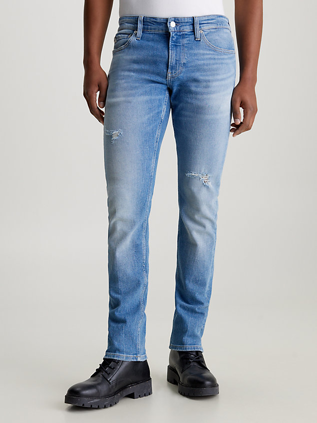 slim jeans denim da uomini calvin klein jeans