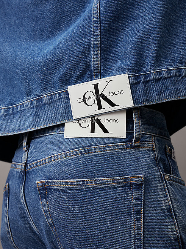 jean straight authentique denim medium pour hommes calvin klein jeans