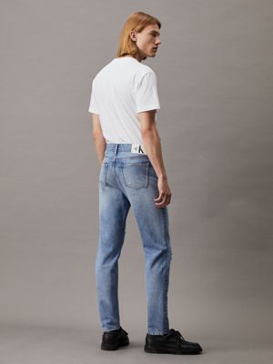 jean tapered denim pour hommes calvin klein jeans