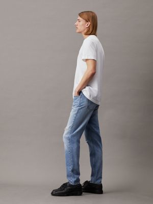 denim light tapered jeans for men calvin klein jeans