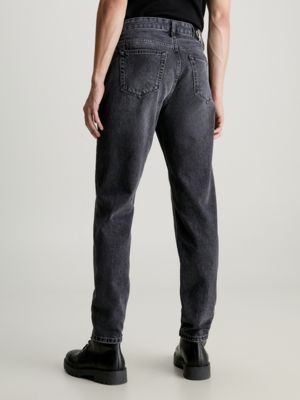 denim black tapered jeans for men calvin klein jeans