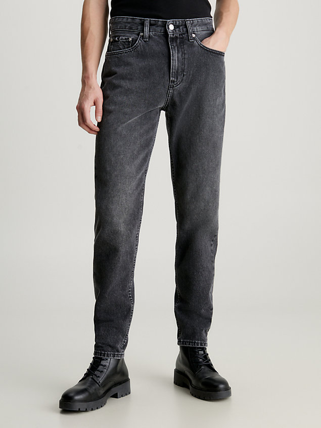 denim jeansy tapered dla mężczyźni - calvin klein jeans