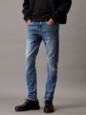 Mens Jack Jones Slim Fit Jeans Stretch Tapered Blue Black Denim Pants  Trousers