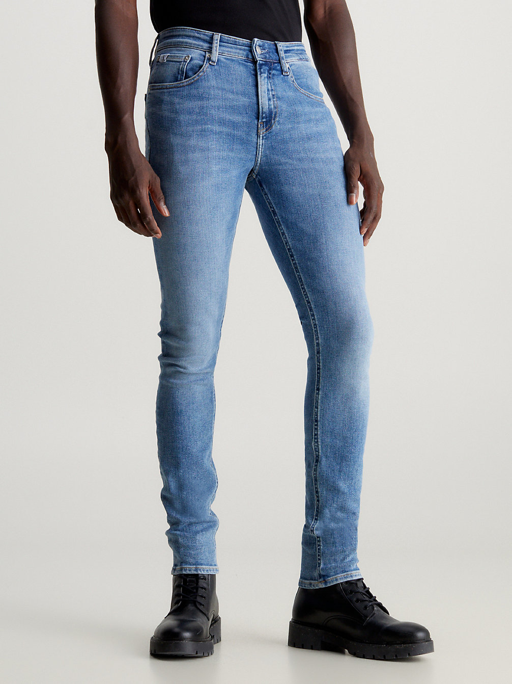 DENIM MEDIUM Skinny Jeans undefined Uomini Calvin Klein