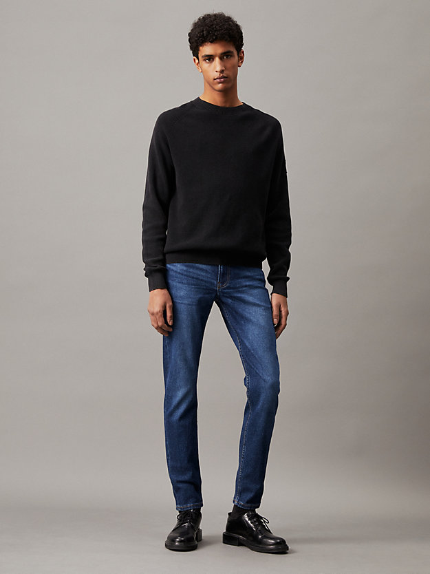 denim dark slim tapered jeans for men calvin klein jeans