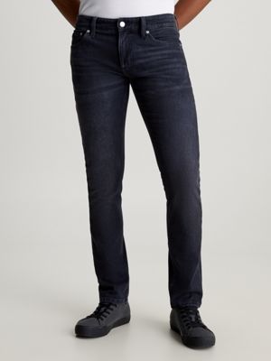 Calvin Klein Jeans SLIM TAPER - Jeans Tapered Fit - denim dark/dark-blue  denim 