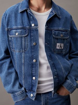 Calvin klein mens denim jacket online