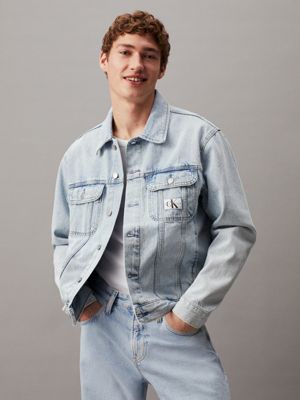 Mens jean jacket calvin 2024 klein