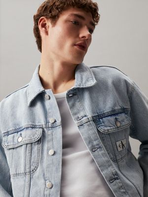 Mens jean jacket calvin 2024 klein