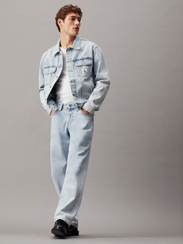 denim jeansjacke im neunzigerjahre-look für herren - calvin klein jeans