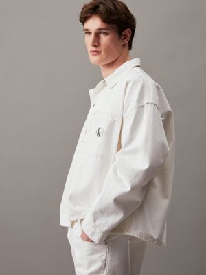 White denim best sale shirt