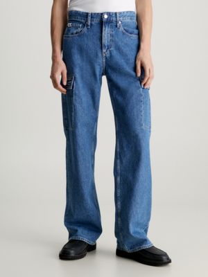 jean cargo 90's loose denim pour hommes calvin klein jeans