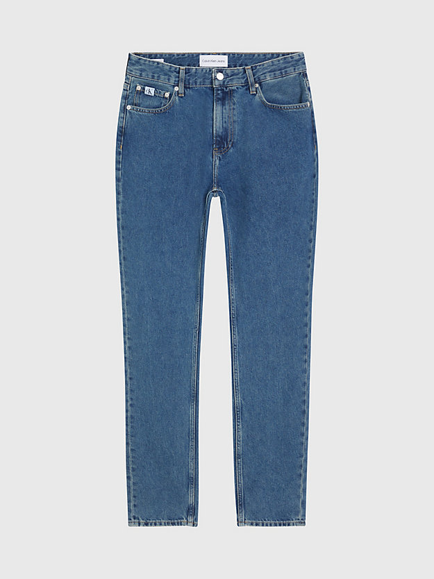 denim medium autentyczne jeansy dad dla mężczyźni - calvin klein jeans