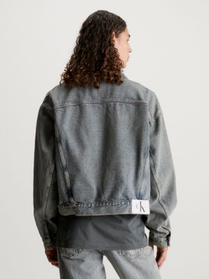 Calvin klein oversized hot sale denim jacket