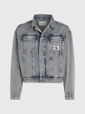 Calvin Klein Jeans, BOXY OVERSIZED DENIM JACKET, Dnm Med 1A4