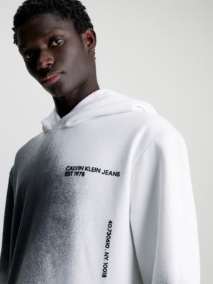 Relaxed Spray Print Logo Hoodie Calvin Klein®