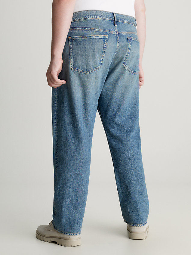 denim tapered jeans in großen größen für herren - calvin klein jeans