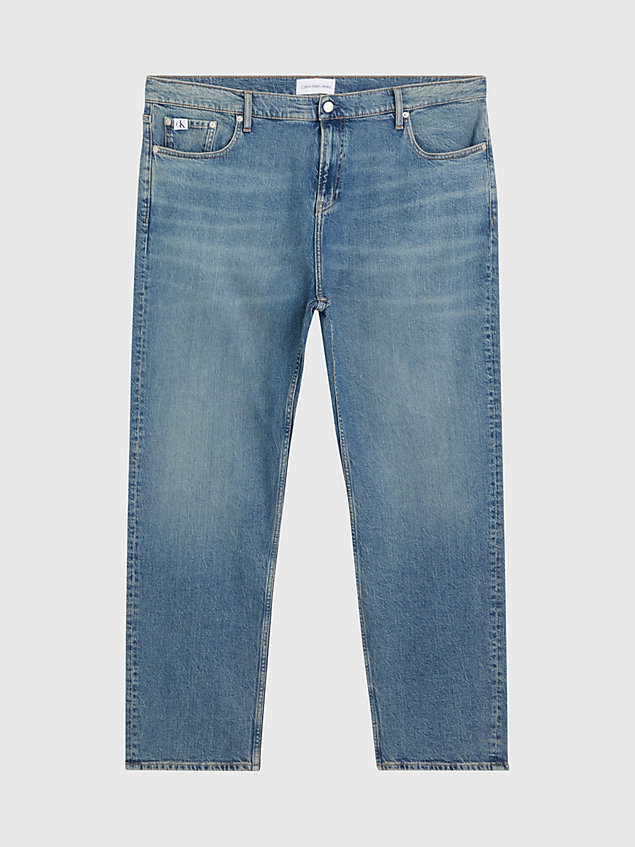 denim grote maat tapered jeans voor heren - calvin klein jeans