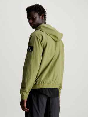 Calvin klein outlet nylon hooded jacket