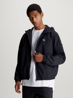 Calvin klein men's ripstop hooded outlet windbreaker