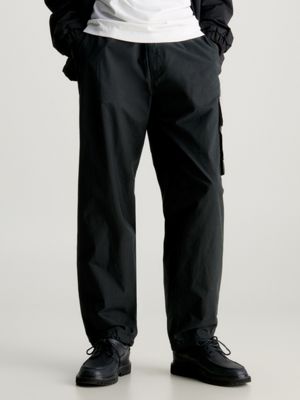 Men's Cargo Pants with Pockets Reflective Stripe - XXL / CK-806-Black