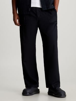 Calvin klein black trousers on sale