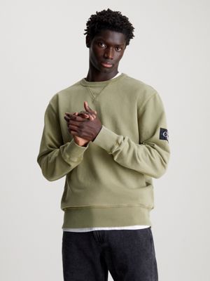 Calvin klein green sweatshirt sale