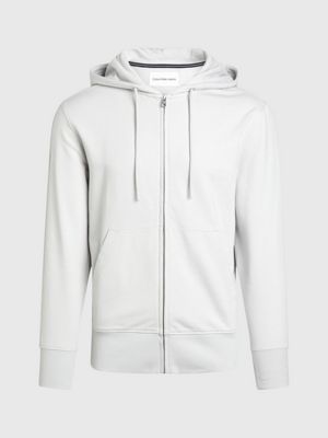 Mens white sale zip up hoodie