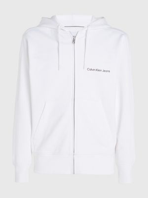 Mens white outlet zip up jacket