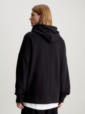 ck black oversized monogram hoodie for men calvin klein jeans