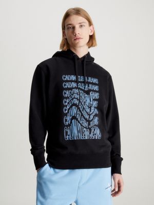 Sweatshirt com capuz Calvin Klein Jeans Logo Drawcord mulher