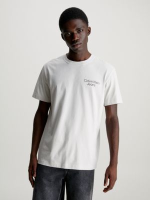 Buy Calvin Klein Men's Solid Oversized Fit T-Shirt (J323307YAF_Bright White  at