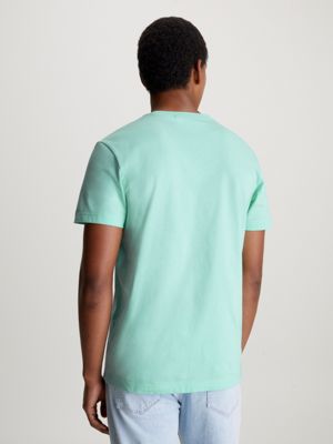 blue tint logo t-shirt for men calvin klein jeans