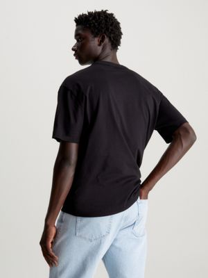 Disclaimer T-shirt uomo manica corta stampa logo grigio chiaro