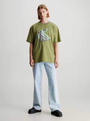 Oversized Monogramm-T-Shirt Calvin Klein® | J30J325201L9N 