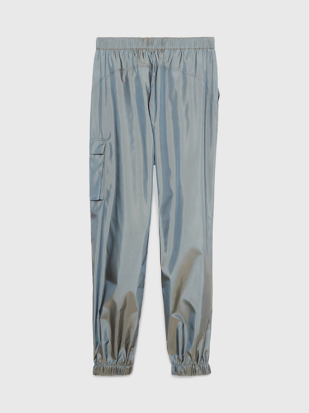 pantalón holgado cargo iridiscente two tone olive de hombres calvin klein jeans