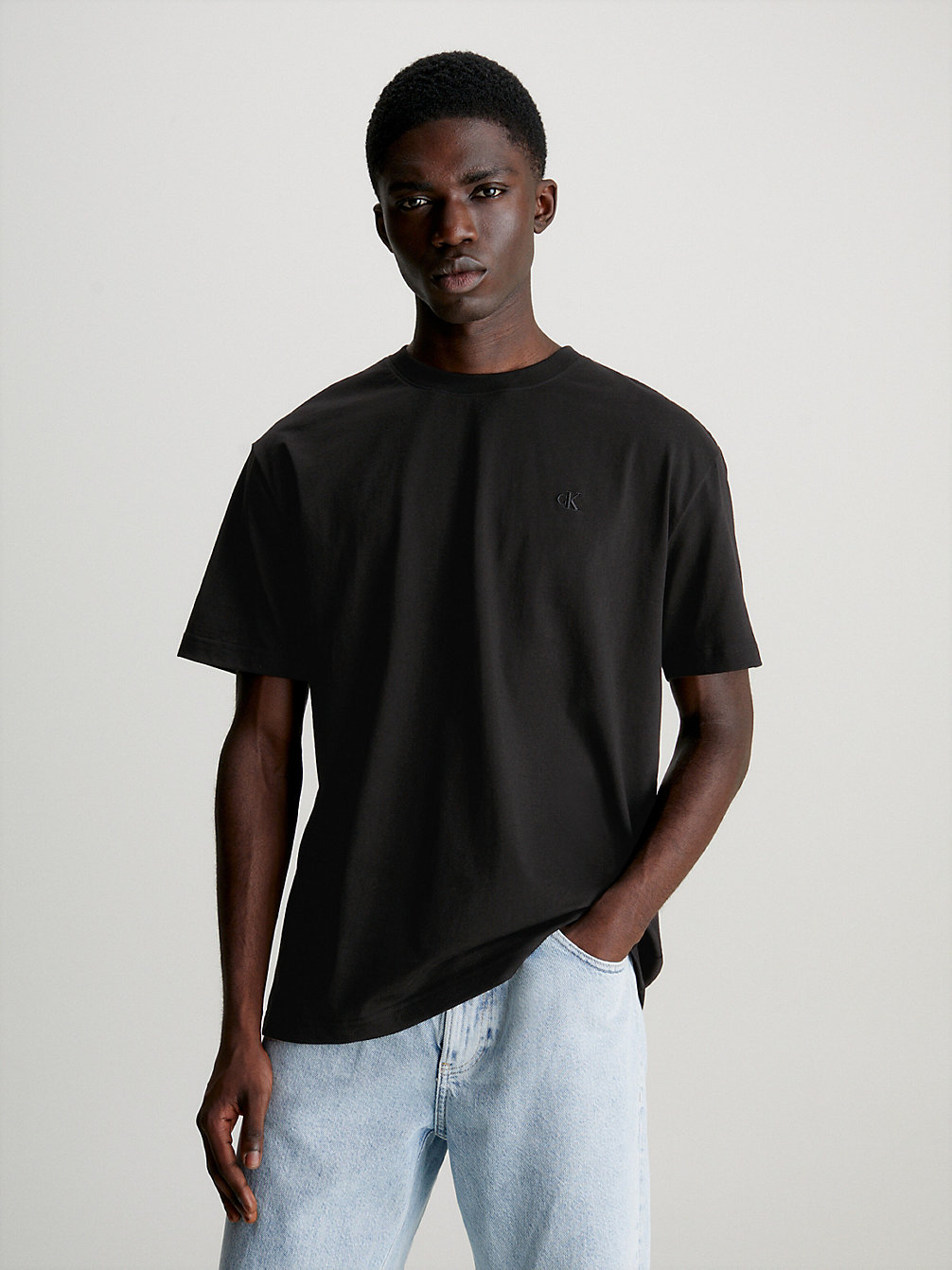 CK BLACK > Relaxed T-Shirt Met Logo Achter > undefined heren - Calvin Klein